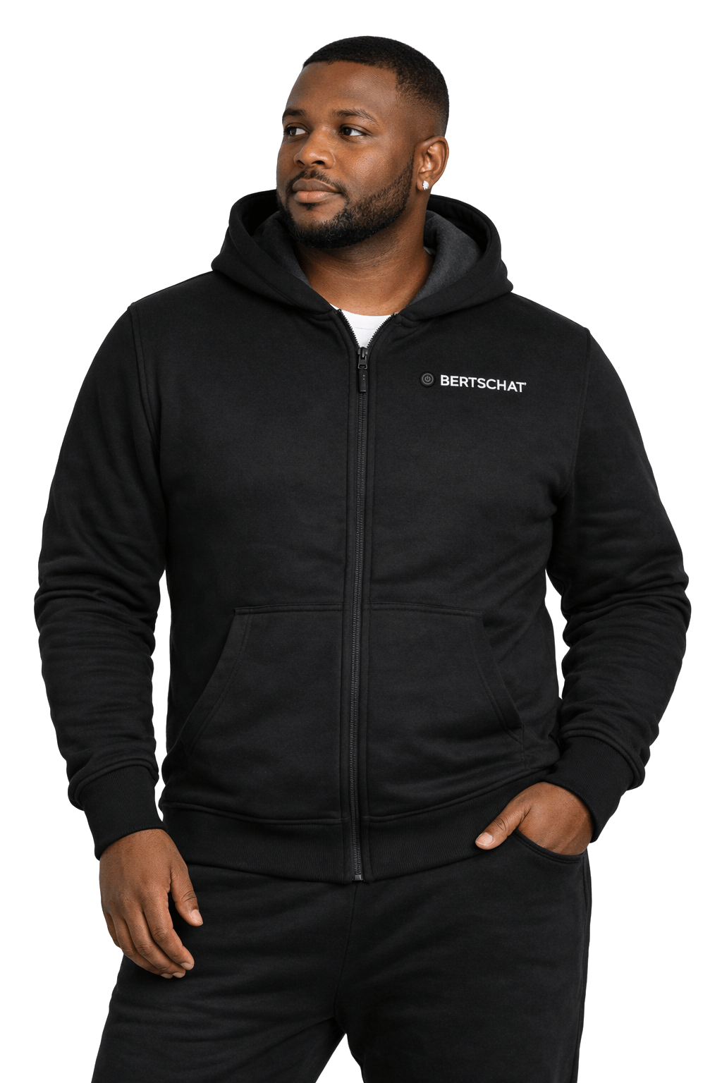 Heatech ブラック 電熱ヒートジャンバー Men's Heated Hoodie – Single Heating - Black – BERTSCHAT®️