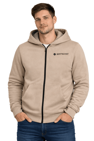 Beheizter Hoodie für Herren – Single Heating – Beige