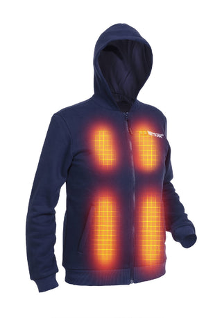 Men’s Heated Hoodie – Dual Heating - Navy Blue