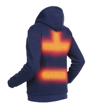 Men’s Heated Hoodie – Dual Heating - Navy Blue
