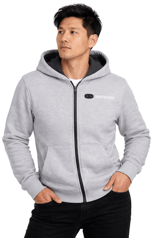 Beheizter Hoodie für Herren – Dual Heating – Grau